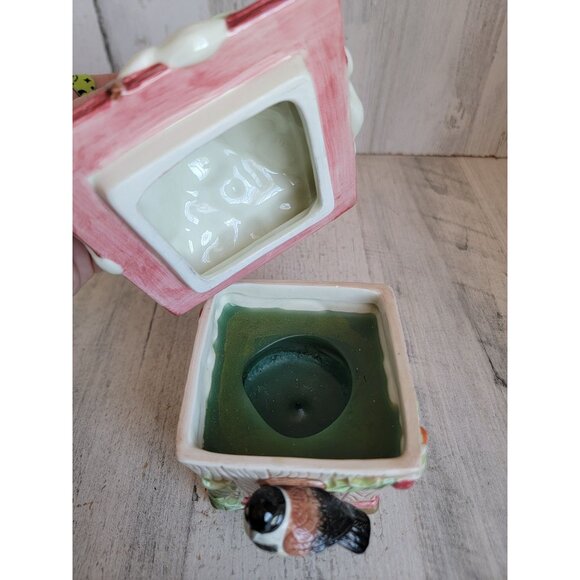 Fitz Floyd birdhouse candle holder xmas snow figure decor - Picture 7 of 8